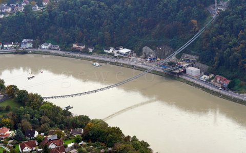 4. Donaubrücke Baustelle der 4. Donaubrücke in Linz Foto: gewefoto - Gerhard Wenzel