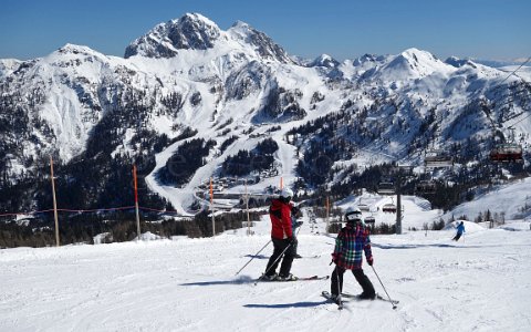 Nassfeld Skigebiet in Kärnten