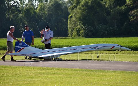 Überschalljet Concorde startet in Enns, Oberösterreich