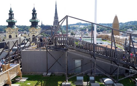 Höhenrausch 3 Über den Dächern von Linz.