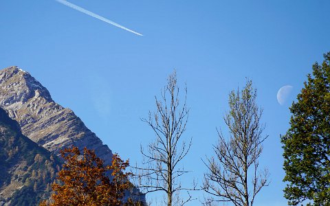 Mondflugzeug Vorderstoder im Herbst.