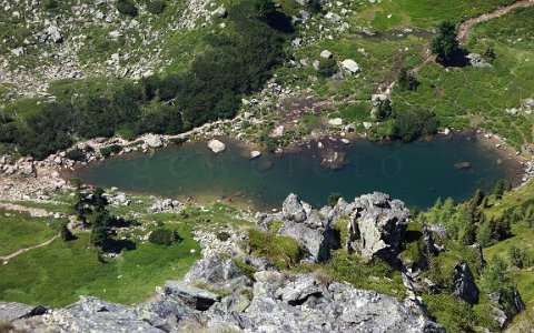 Reiteralm Rundweg Spiegelsee vom Schober.