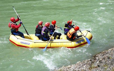 Wasserlochklamm Rafting in der Salza.