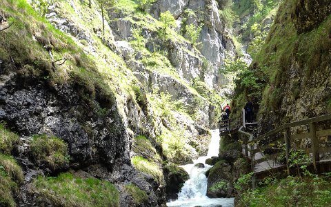 Wasserlochklamm Weg durch die Klamm.