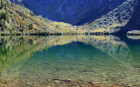 Spiegelung im Obersee.