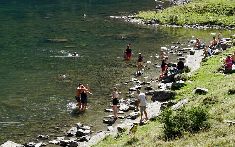 Riesachsee schwimmen und Sonnenbad