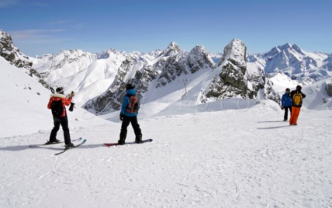 Skigebiet Arlberg Bergstation Vallugabahn 1