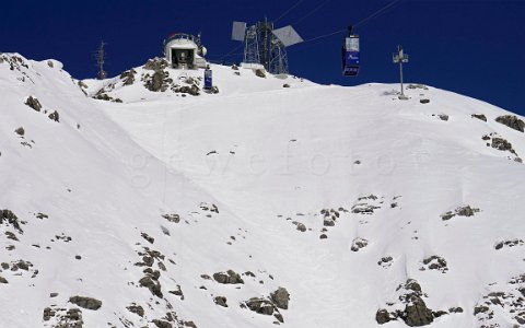 Skigebiet Arlberg Der Valluga Gipfel