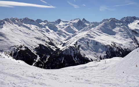 Skigebiet Arlberg Am Vallugabahn Schlepplift
