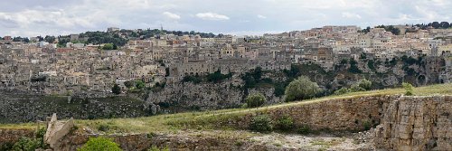 Sassi di Matera Felsenwohnungen und Höhlen in der Kulturhauptstadt 2019. Region Basilikata.